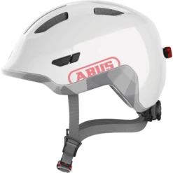 ABUS Fietshelm SMILE Y 3.0 ACE LED Glanzend Wit-M