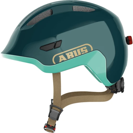ABUS Fietshelm SMILE Y 3.0 ACE LED Koninklijk Groen - Afbeelding 4