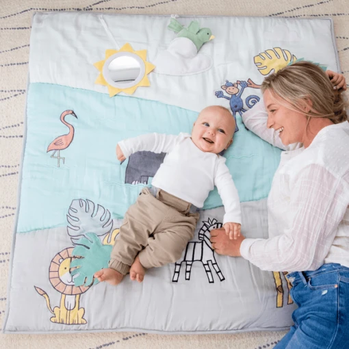 Aden + Anais™ Baby Bonding Play Mat 114 X 114 Cm - Afbeelding 3