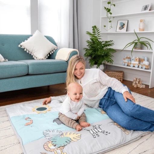 Aden + Anais™ Baby Bonding Play Mat 114 X 114 Cm - Afbeelding 4