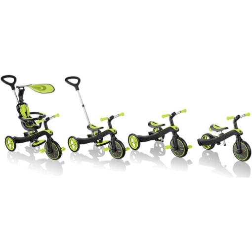 AUTHENTIC SPORTEN Globber Explore R Trike 4 In 1, Kalk - Afbeelding 2