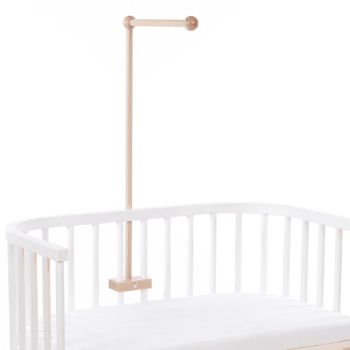 Babybay ® Verrijdbare Houder Geschikt Voor Alle Modellen Met Ronde Stangen Naturel Gelakt - Afbeelding 2
