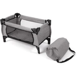 BAYER CHIC 2000 Deluxe Poppenreisbedje Melange Grijs -Randwinkel Voor Kinderen bayer chic 2000 deluxe poppenreisbedje melange grijs a355982 4