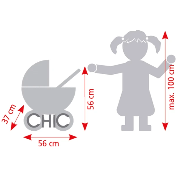 BAYER CHIC 2000 Mini Knuffel Kinderwagen SMARTY Dots Braam - Image 4