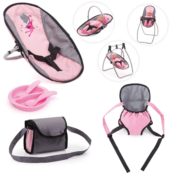 BAYER DESIGN Poppenaccessoires Roze/grijs 7720800