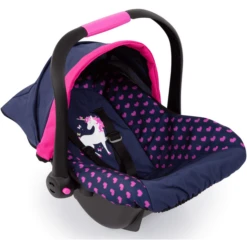 Bayer Design Poppenautostoel Met Kap Blauw/pink