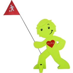 BEACHTREKKER Straat Buddy Waarschuwingsfiguur Voor Meer Veiligheid Voor Kinderen - Groen