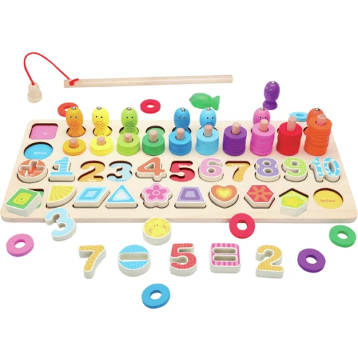 Bino Educatief Houten Kinderspel, 90 St. - Afbeelding 2