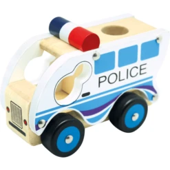 Bino Houten Politieauto -Randwinkel Voor Kinderen bino houten politieauto a212132 2