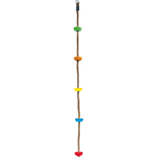 Bino Klimtouw Met Kleurrijke Houten Treden