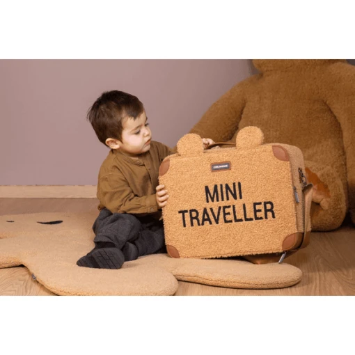 Childhome CHILD HOME Kinderkoffertje Mini Traveller Teddy Bruin - Afbeelding 2