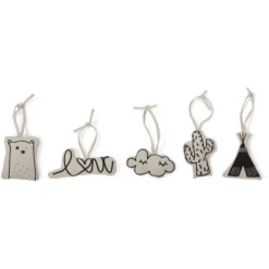 CHILDHOME Gym Figuurtjes In Canvas 5 Stuks