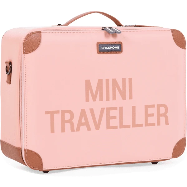 CHILDHOME Kinderkoffer Mini Traveller Roze / Koper - Image 3