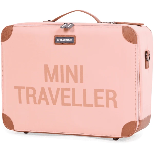 CHILDHOME Kinderkoffer Mini Traveller Roze / Koper - Image 4