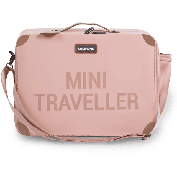 CHILDHOME Kinderkoffer Mini Traveller Roze / Koper - Image 5