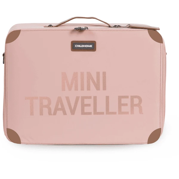 CHILDHOME Kinderkoffer Mini Traveller Roze / Koper