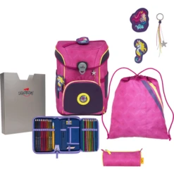DerDieDas ® ErgoFlex Easy Exclusive "Superflash" Pink Mermaid, 5 Stuks.