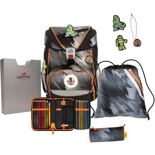 DerDieDas ® ErgoFlex Exclusive LED Cyber Dino, 5 Stuks.