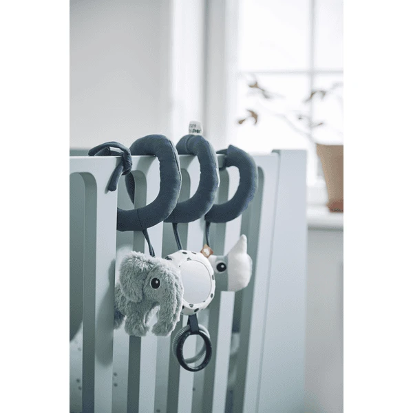 Done By Deer ™ Activiteitenspeelgoed Spiral E Elephant Elphee & Rhino Nozo, Blauw - Image 2