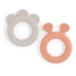 Done By Deer ™ Bijtring 2-pack Hert Friends Sand / Koraal