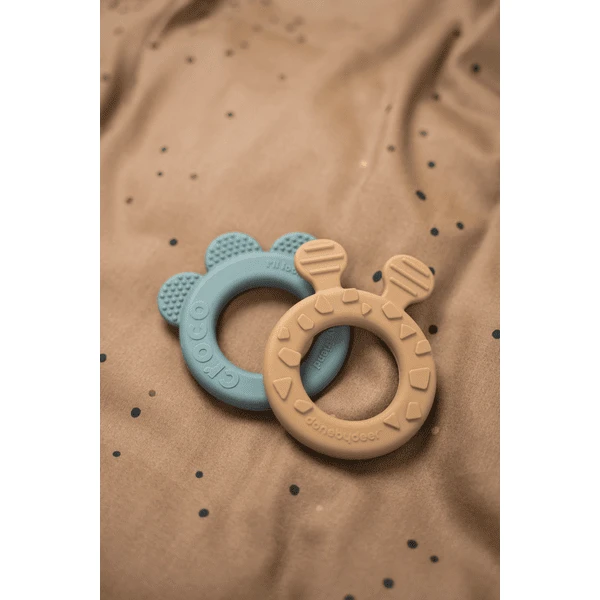 Done By Deer ™ Knuffeldoekje Met Bijtring Croco, Groen - Image 5