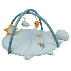 Done By Deer ™ Speelboog Met Kruipdeken Zee Friends - Blauw