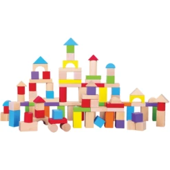 New Classic Toys® EITECH Houten Bouwstenen 100 Stuks, Bont