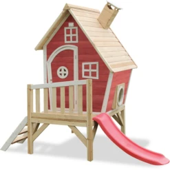 EXIT TOYS EXIT Fantasia 300 Houten Speelhuis - Rood
