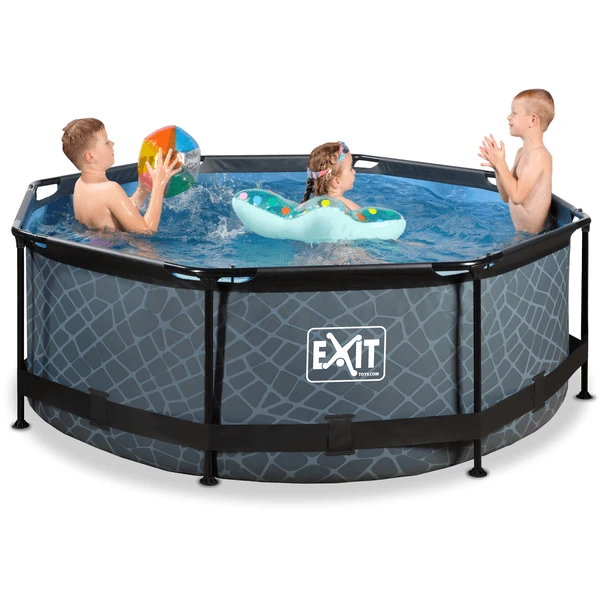 EXIT TOYS EXIT Frame Pool ø244x76cm - GrijsEXIT PeakPro ø10ft Zwart - Image 4