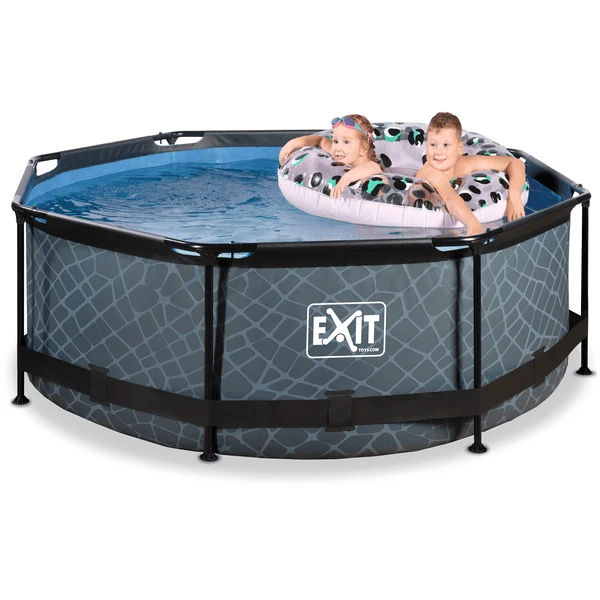 EXIT TOYS EXIT Frame Pool ø244x76cm - GrijsEXIT PeakPro ø10ft Zwart - Image 5