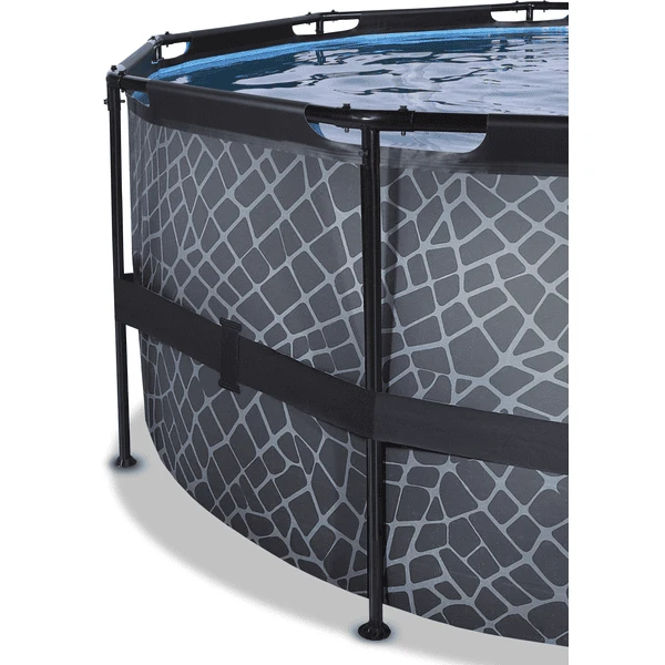 EXIT TOYS EXIT Frame Pool ø488x122cm (12v Filterpomp) - Grijs - Image 3