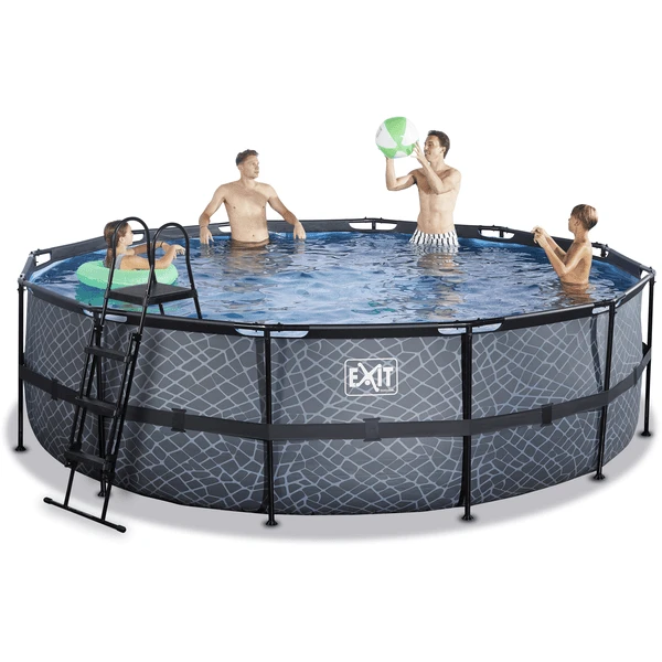 EXIT TOYS EXIT Frame Pool ø488x122cm (12v Filterpomp) - Grijs - Image 5