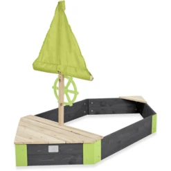 EXIT TOYS EXIT Houten Zandbak Boot Aksent, 190 X 90 Cm