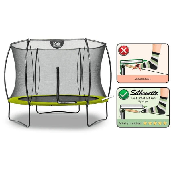 EXIT TOYS EXIT Silhouette Trampoline ø244cm - Groen - Afbeelding 2