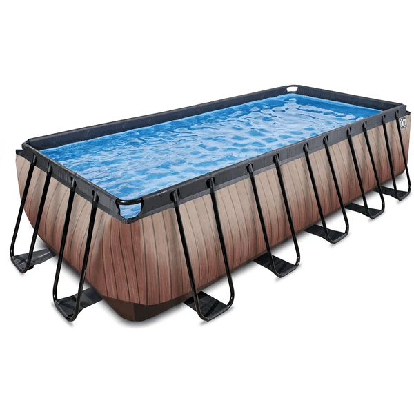 EXIT TOYS EXIT Wood Pool 540x250x122cm Met Sand Filterpomp, Bruin - Image 2