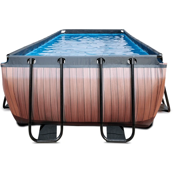 EXIT TOYS EXIT Wood Pool 540x250x122cm Met Sand Filterpomp, Bruin - Image 3