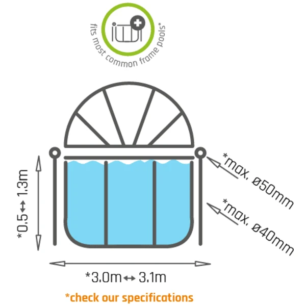 EXIT TOYS EXIT Zwembad Zonnescherm ø300 Cm - Image 4