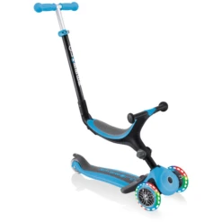 GLOBBER GO-UP FOLDABLE PLUS LIGHT S Lichtblauw - Met Verlichte Wielen