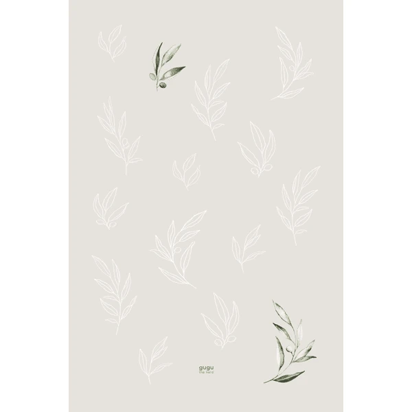 Gugu The Hero Natuurrubbermat PRIME Olive Tuin 118 X 180 Cm