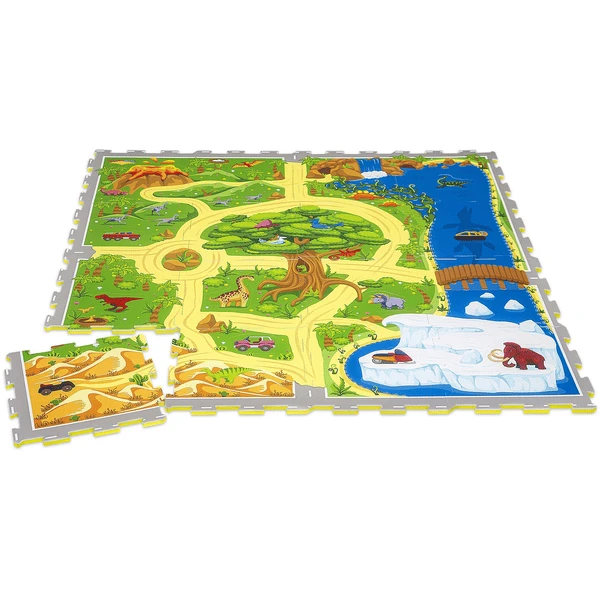 Hakuna Matte Puzzelmat - Dinosaurus Safari (120 X 120 Cm) - Afbeelding 3