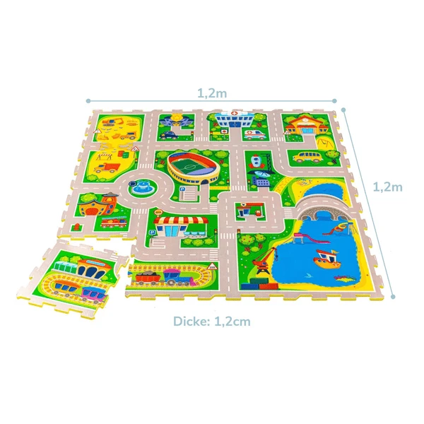 Hakuna Matte Puzzelmat - Stad (120 X 120 Cm) - Image 4