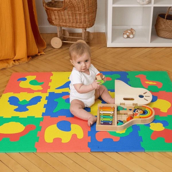 Hakuna Matte Puzzelmat Voor Baby's - Safari Dieren - Image 2