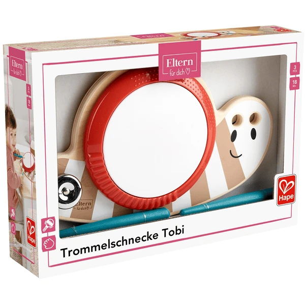 Hape Trommel Slak Tobi - Afbeelding 5