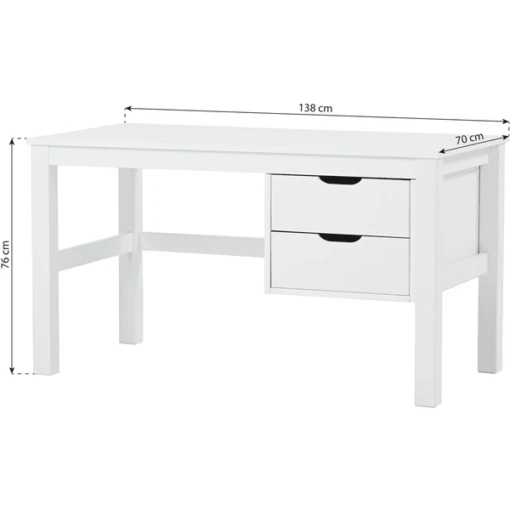 Hoppekids Bureau Maja Wit - Afbeelding 2