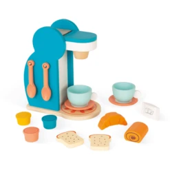 Janod ® Espressomachine Met Toebehoren, 14 Onderdelen