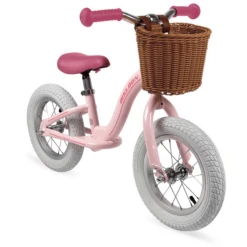 Janod® Vintage-Bikloon Loopfiets Roze Met Mand