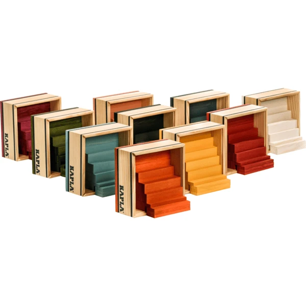 KAPLA Bouwstenen 40 Stuks In Kist Donkerblauw - Image 4