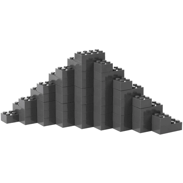 Katara Bouwstenen - 120 Stuks 4x2 Donkergrijs - Image 4