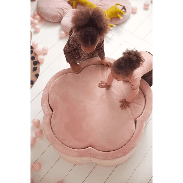 KIDKII Bloemen Speelmat Velvet Oud Roze - Image 2