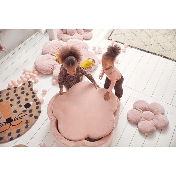 KIDKII Bloemen Speelmat Velvet Oud Roze - Image 4